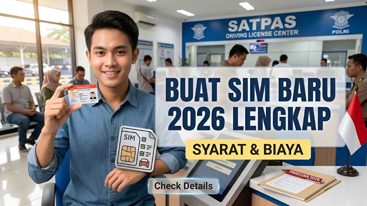 Panduan Resmi SIM Baru Indonesia 2026 Syarat Lengkap Biaya Pembuatan dan Proses Pendaftaran Online