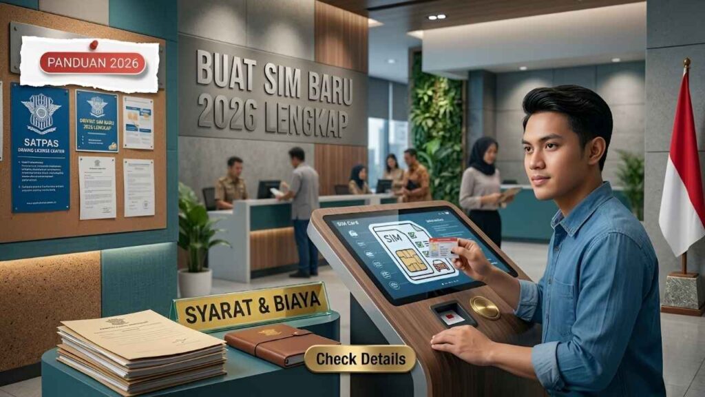 SIM Baru Indonesia 2026 Aturan Resmi Dokumen Wajib Biaya dan Cara Daftar Online