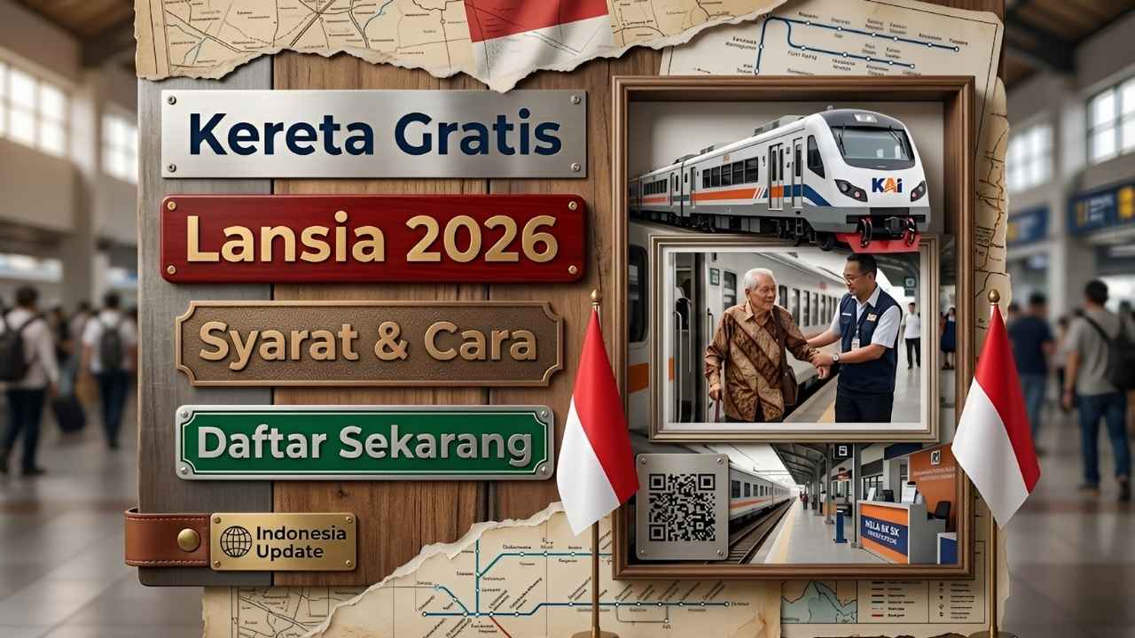 Perjalanan Kereta Gratis Lansia Indonesia 2026 Syarat Resmi Dokumen Wajib dan Cara Daftar Lengkap
