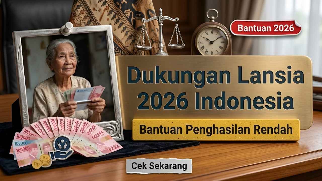 Dukungan Pemerintah Indonesia 2026 untuk Lansia Berpenghasilan Rendah Program Bantuan Syarat dan Jadwal Pencairan