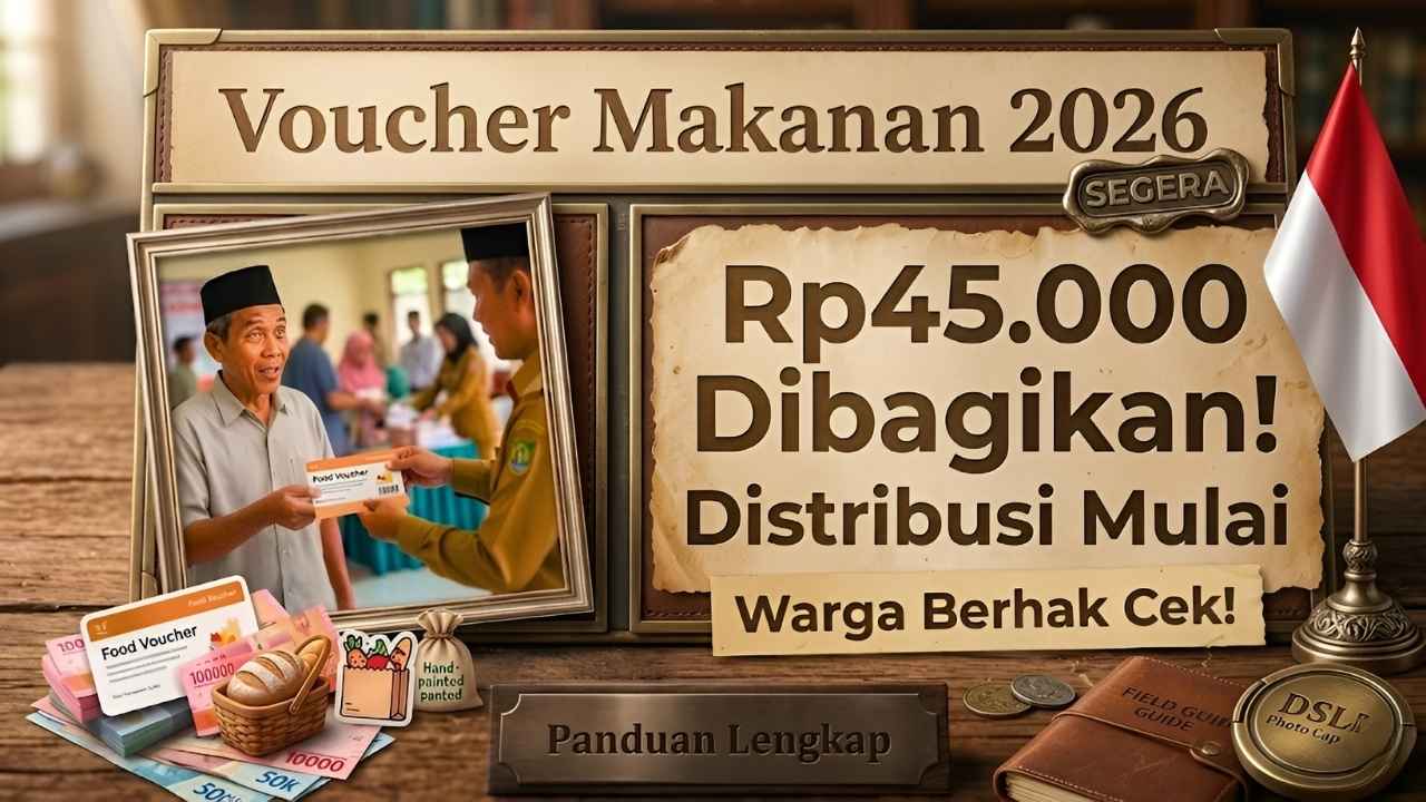 Distribusi Voucher Makanan Rp45.000 2026: Panduan Lengkap bagi Warga Penerima Manfaat Resmi