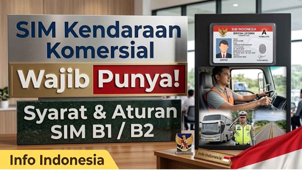 SIM Pengemudi Komersial Indonesia 2026 Panduan Perpanjangan Pembuatan Baru dan Syarat Administrasi Lengkap